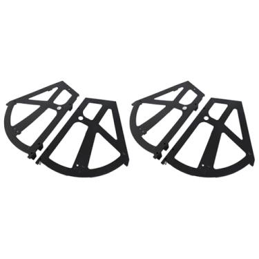 Imagem de 4 Peças Conjunto Acessório de Rack Giratório Prato Flip Hinge Armário Sapatos Móveis Residenciais ABS resistente e - -ferrugem Aumenta a capacidade do