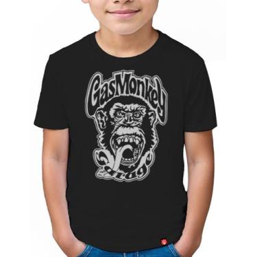 Imagem de Camiseta Infantil Gas Monkey, Preto, 10
