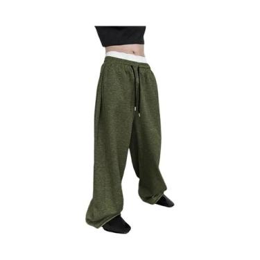 Imagem de Calças De Moletom Masculinas Largas E Confortáveis Com Ajuste Reto, Co