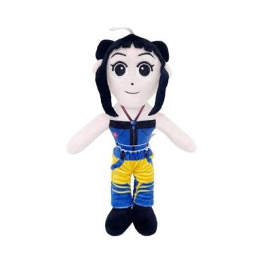 Imagem de Pelúcia De Anime Kpop Tigre Roxo Com Chapéu Preto, Monstro De 3 Olhos,