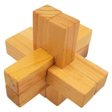 Imagem de Bloco de montar educativo infantil nó de madeira - NÓ MADEIRA