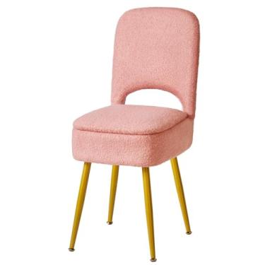 Imagem de IBUYKE Banqueta pequena de armazenamento com encosto dobrável, 33 x 35 x 80 cm, otomana quadrada de veludo de pelúcia, cadeira de maquiagem para sala de estar, 4 pernas de metal com pés