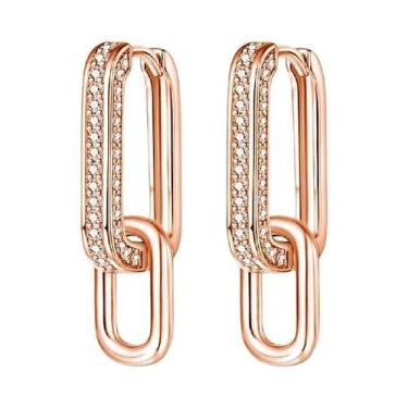 Imagem de Brincos De Argola Minimalistas Em Prata Esterlina 925 Com Fecho De Zir