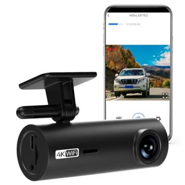Imagem de EBTOOLS 4K Dash Cam, Câmera de Carro WIFI de ângulo Amplo de 170 ° Com Modo Noturno HDR G Sensor Gravação Em Loop Modo de Estacionamento Fonte de Alimentação OBD Controle de Voz, WIFI