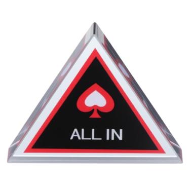 Imagem de FOYTOKI Botão de revendedor acessório de pôquer tokens leves para jogos de pôquer para uso fácil, botão de revendedor para mais