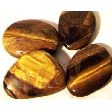 Imagem de 4 Olho de Tigre Grande pedra Rolado com 3 cm aproximadamente - Cristai