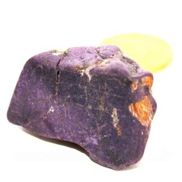 Imagem de Purpurita Rolada Pedra 50 a 70mm Natural Colecionador - Varejo