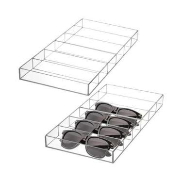 Imagem de Organizador De Óculos De Sol Em Acrílico Transparente Com 6 Compartime