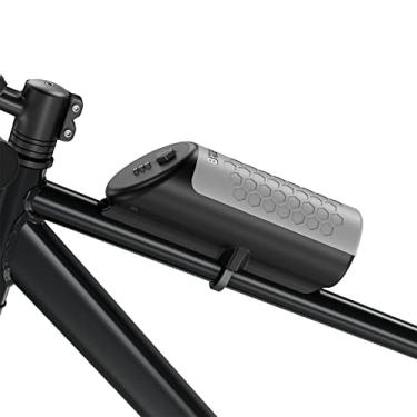 Imagem de MoshaY Caixa de bicicleta bloqueável para quadro de bicicleta à prova d'água, acessórios para caixa de tubo superior – nunca deforma/segura/à prova d'água/alta capacidade
