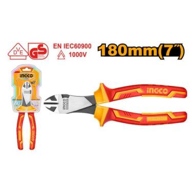 Imagem de Alicate De Corte Diagonal Isolado 7 (Serviço Pesado) INGCO