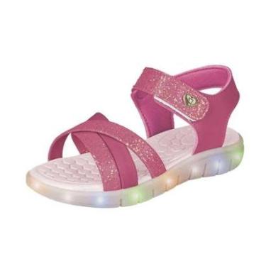 Imagem de Sandália Infantil Menina Kidy Wave Light Luzes LED Pink-Feminino
