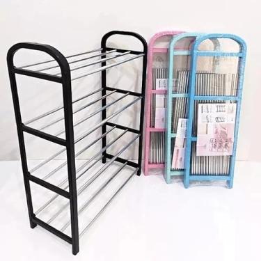 Imagem de Sapateira de quatro níveis, com capacidade para oito pares de sapatos(ALEATORIO,3 UN)