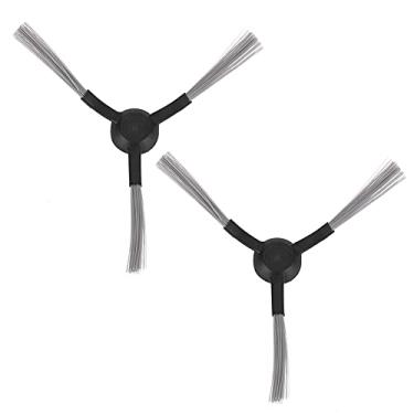 Imagem de 2 peças de Substituição Escova Lateral Acessórios Compatíveis com o Aspirador Robô Mijia STYJ02YM Fácil Instalar ABS Mel