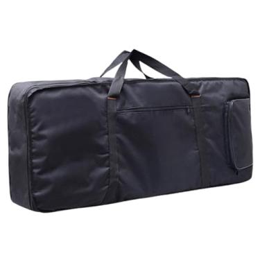 Imagem de MERIGLARE Estojo para teclado de 61 teclas, bolsa de armazenamento para teclado eletrônico, ideal para músicos de bandas, turnês, viagens e iniciantes.
