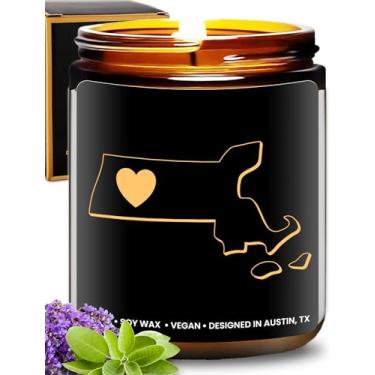 Imagem de Vela Massachusetts, lembranças e presentes atenciosos de Massachusetts para homens e mulheres, presentes exclusivos do estado, melhor presente sentimental para se mudar, ideal para aniversário, Natal
