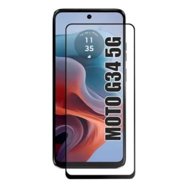 Imagem de [GL CASES] Película Para Moto G34 Vidro Temperado Anti Impacto Risco 3D 9H Pelicula Motorola Moto G34 Protetor De Tela Com Cobertura Total + Kit De Limpeza