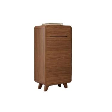 Imagem de KEG801302 Armário de sapato marrom moderno moderno de porta única com gavetas independente pequeno apartamento com organizador de sapatos