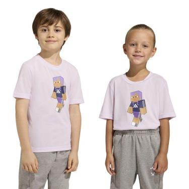 Imagem de Camiseta Adidas Minecraft Training Infantil - Lilás 9-10-Unissex