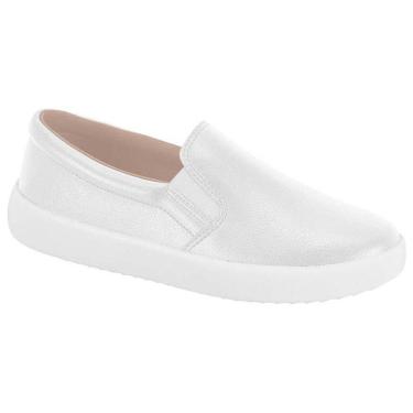 Imagem de Tênis Feminino Slip On Flatform Branco Moleca 5830.100-Feminino