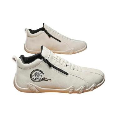 Imagem de Botas Curtas Casuais Masculinas Com Zíper Lateral, Calçados Esportivos