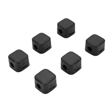 Imagem de Aramox 6pcs Clipes de Cabo Magnético, Organizador de Suporte de Cabo Com Adesivo para Mesa, Carro, Escritório, Gerenciamento de, Protetor de Fio para Telefone, Cabos de (BLACK)