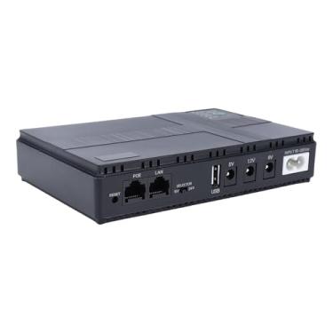 Imagem de Naroote Backup de Bateria Mini UPS, Fonte de Alimentação Ininterrupta de 8800mAh, Fonte de Alimentação de Porta LAN POE Com Saída USB 5V/9V/12V, Ideal para Roteadores, Telefones, Modems e Câmeras
