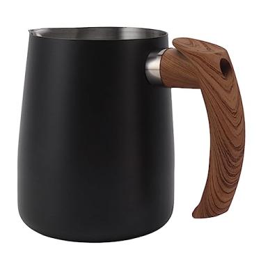 Imagem de GLOGLOW Jarra de Aço Inoxidável para Espumação Com Bico Pontiagudo, Xícara de Espuma de Leite Com Escala Interna de 30 Onças para Máquinas de café Expresso, café Com Leite, Barista e Suprimentos de