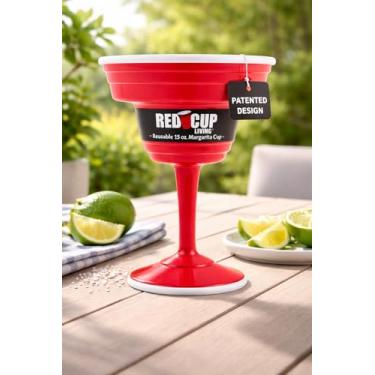 Imagem de Taça Margarita Reutilizável Red Cup Living 425 ml, Vermelho