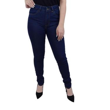 Imagem de Calça Jeans Feminina Dudalina Cigarrete Azul Escuro - 910108-Feminino