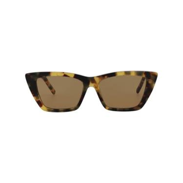Imagem de Saint Laurent Óculos de sol de acetato com armação de gato