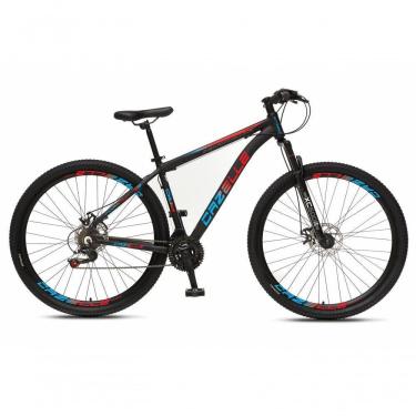 Imagem de Bicicleta Aro 29 Colli Cazelle Turim 21m Aluminio Quadro 17 Preto/adesivo Azul/vermelho