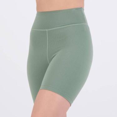 Imagem de Bermuda Fila Life Ribbed Feminina Verde Claro, P