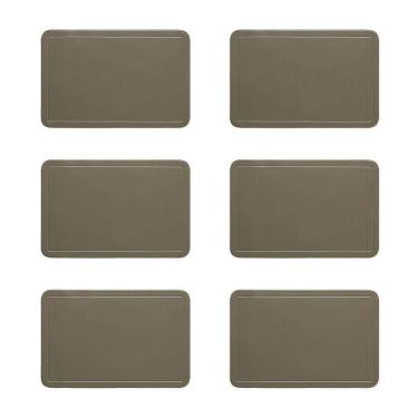 Imagem de Jogo Americano Copa E Cia 6 Peças Pvc Color Fendi