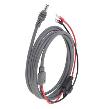 Imagem de Cabo de alimentação DC satélite Ainoli 6,6 pés de comprimento Terminal circular 30A Caixa de fusíveis 18AWG Cabo de alimentação DC satélite para mini
