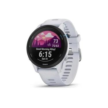 Imagem de Relógio Garmin Fr 255 Basic Monitor Cardíaco De Pulso E Gps Cor:Branco