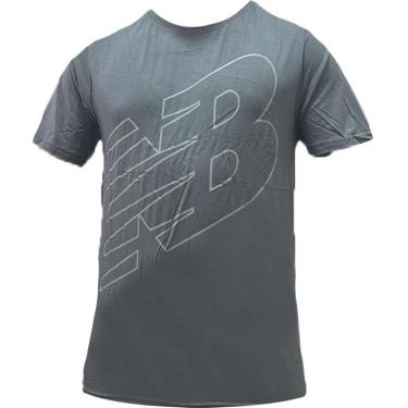 Imagem de Camiseta New Balance Logo Perfomance Grafite Masculino-Masculino