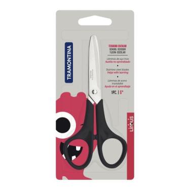 Imagem de Tesoura Escolar Supercort Monster com Lâmina em Aço Inox com Cabo de P