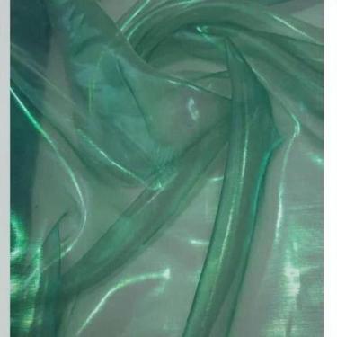 Imagem de Tecido Organza Furta Holografica Verde 3Mts X 1,50 + - TRAMA & ELEGANC