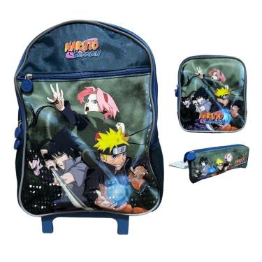 Imagem de Kit Mochila de Rodinha Pacific N.Uzumaki Ninja 978D01-Feminino