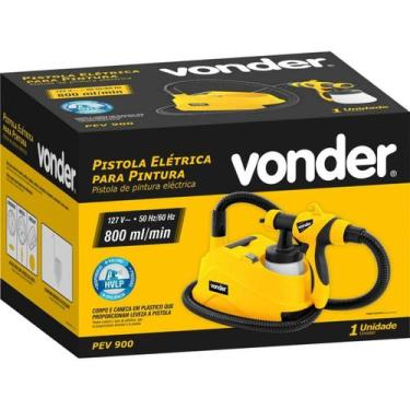 Imagem de Aplicador para Pintura Elétrica 1,8mm PEV900 127 Volts Hvlp - Vonder
