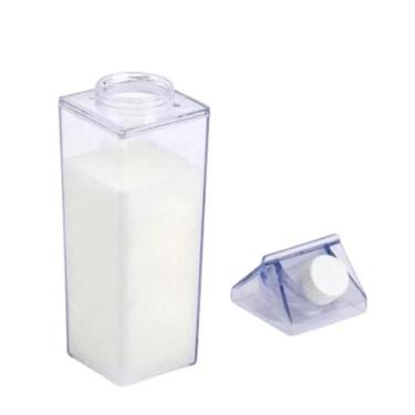 Imagem de Garrafa 1000ml Transparente Poliestireno Mesa Posta Servir Design Clea