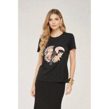 Imagem de T-shirt D Bell Outlet Fashion Tucano Preto-Feminino