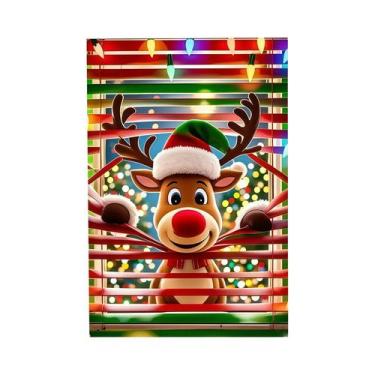 Imagem de Banner De Porta De Natal Com Design De Papai Noel E Árvore Coberta De 