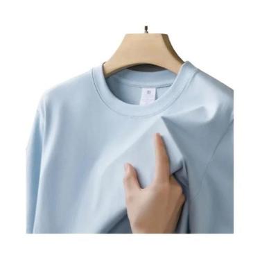 Imagem de Camiseta Masculina Oversized De Gola Redonda Grossa 230g, Manga Curta 