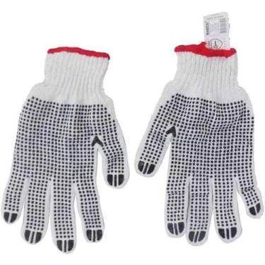 Imagem de Luva de Malha Tricotada 4 Fios com Pigmento Super Branca  Tamanho G/8 