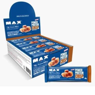 Imagem de Power Protein Crisp Bar (Caixa c/ 12un de 44g) Max Titanium, Milk Cara
