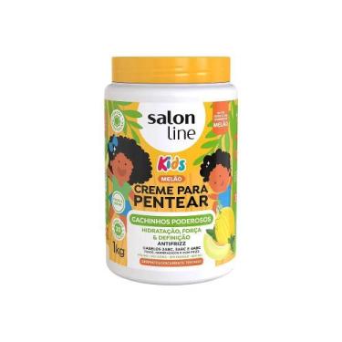 Imagem de Creme Para  Pentear Cachinhos Poderosos Melão  Kids 1kg Salon Line