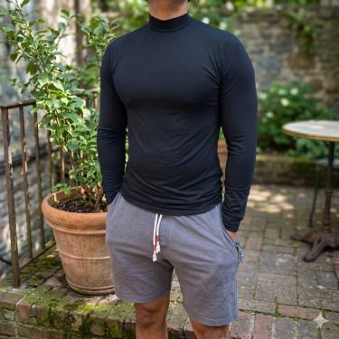 Imagem de Blusa Masculina Térmica Gola Redonda Peluciada Quentinha