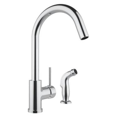 Imagem de Torneira ARE-MC01 Misturador De Cozinha Bica Fixa e Jato Lateral Croma