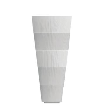 Imagem de Kit 05 Potes Empilháveis Branco Fosco Porcelana Dunas - Germer Porcela